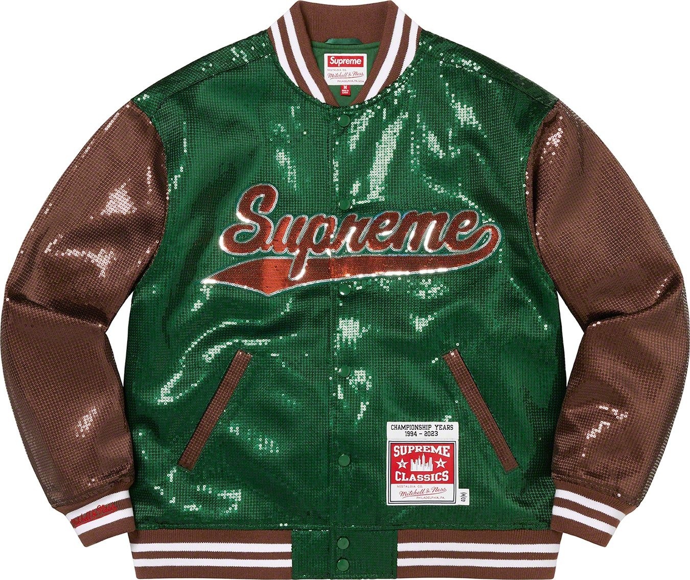 Supreme®/Mitchell & Ness® Sequin Varsity Jacket view 29
